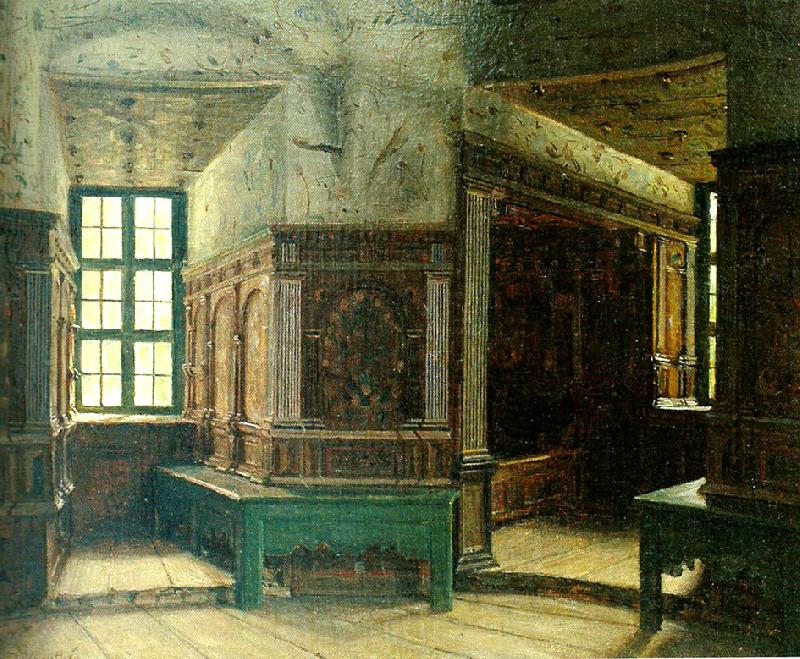 johan krouthen interior fran gripsholms slott oil painting image